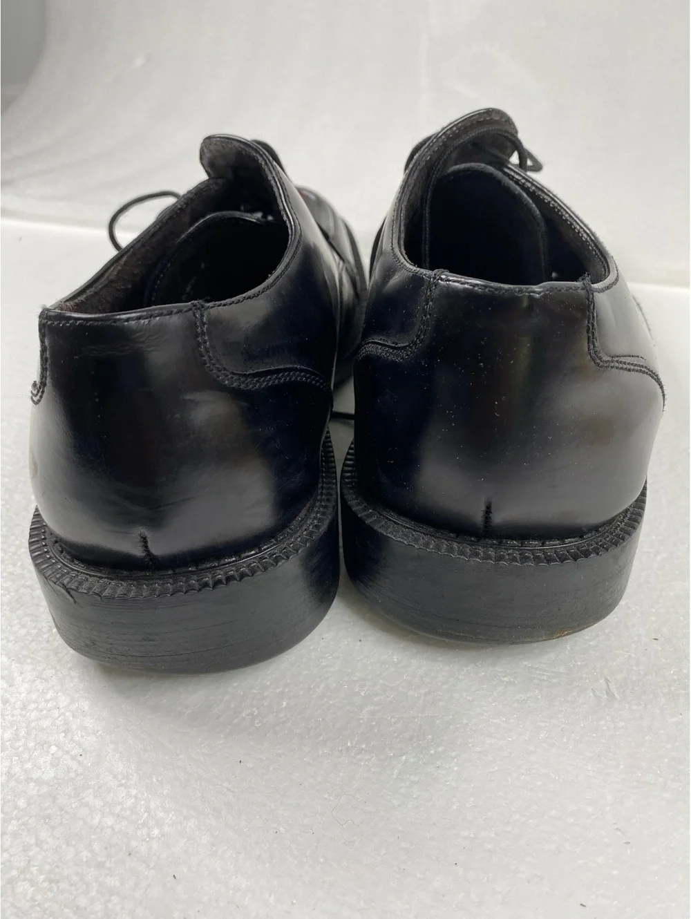 Reaction black leather dress shoes size 7